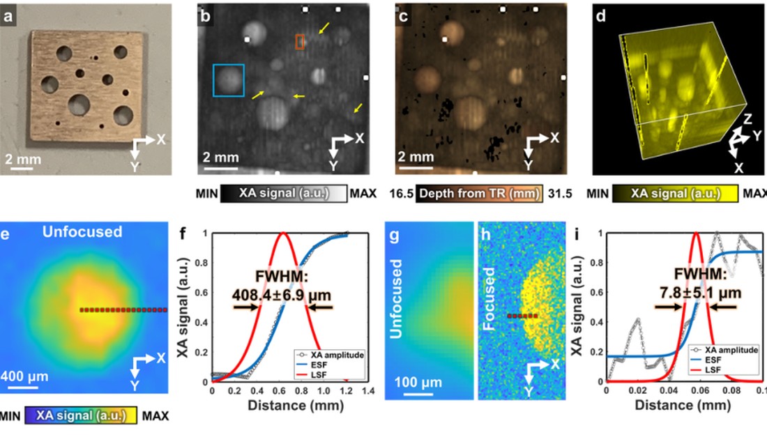XFEL-induced acoustic microscopy results